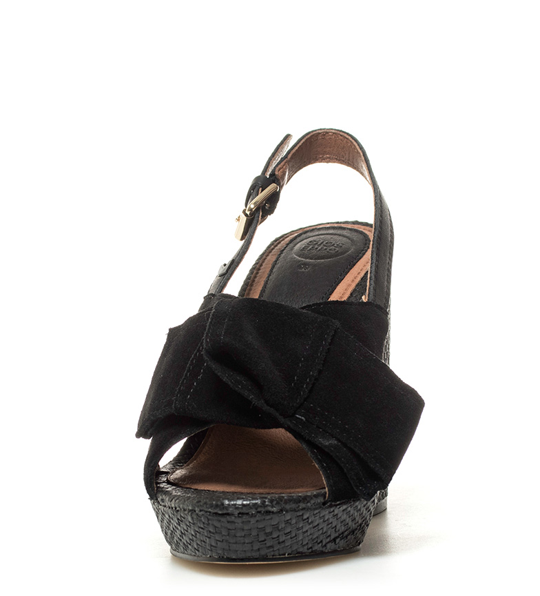 5cm Negroaltura De Gioseppo Marilyn Tacn11 Sandalias Piel mNv0w8n