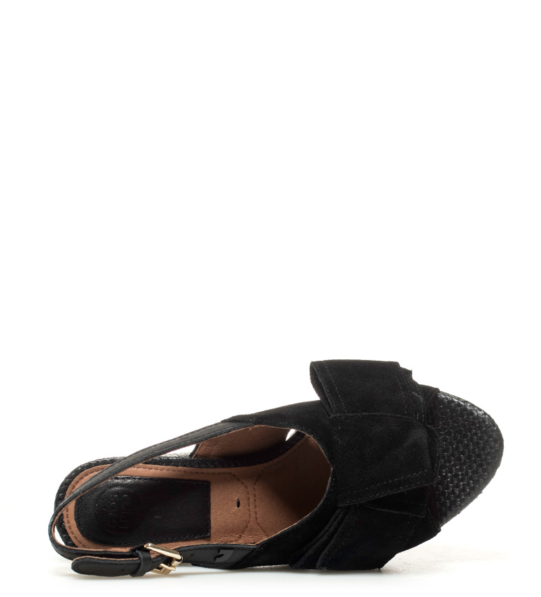 5cm Negroaltura De Gioseppo Marilyn Tacn11 Sandalias Piel mNv0w8n