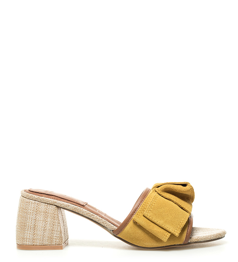 Mostazaaltura Piel 5cm De Sandalias Gioseppo Mirtel Tacn6 nOw0Pk