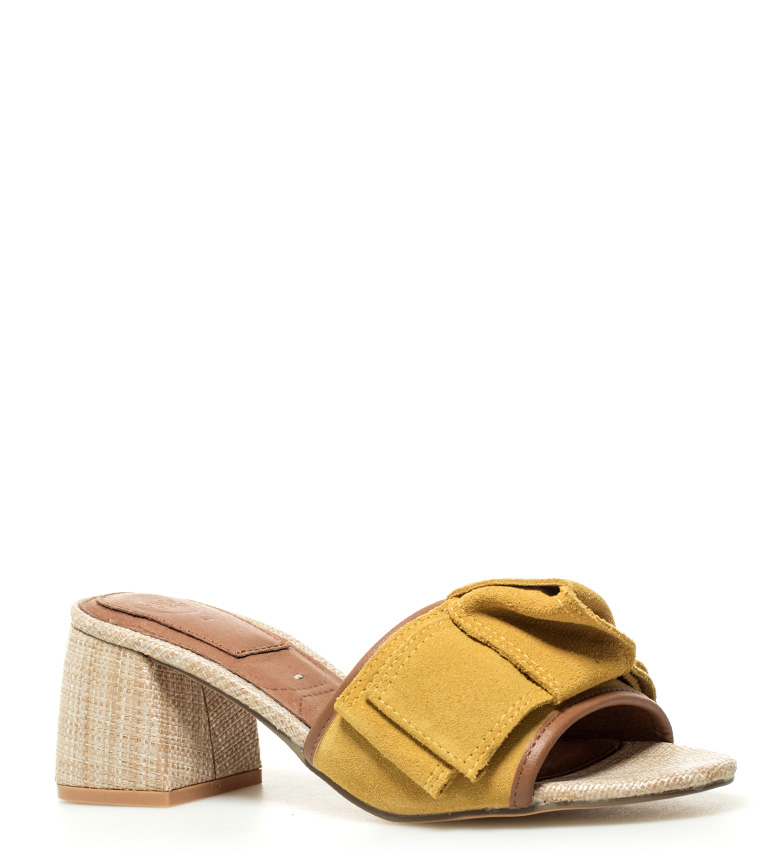 Mostazaaltura Piel 5cm De Sandalias Gioseppo Mirtel Tacn6 nOw0Pk