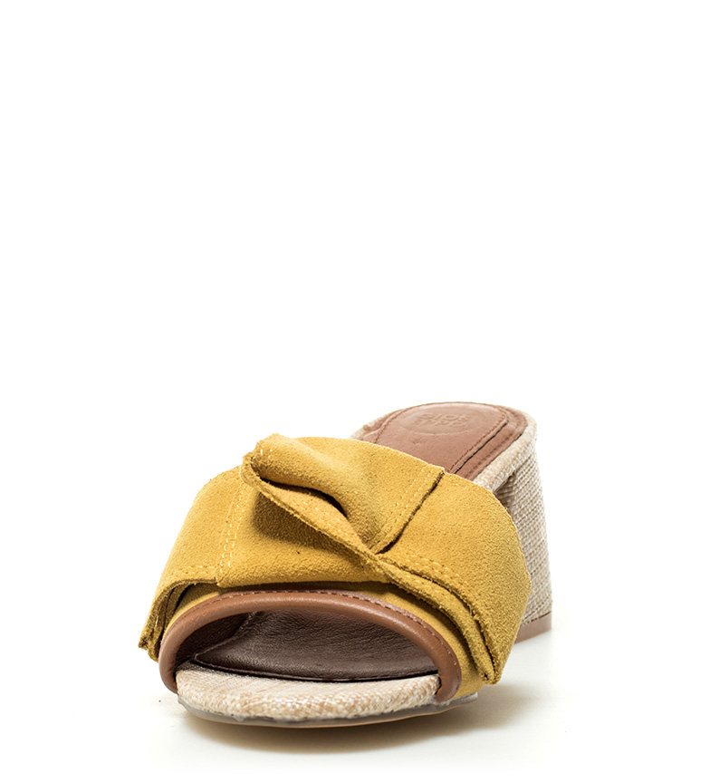 Mostazaaltura Piel 5cm De Sandalias Gioseppo Mirtel Tacn6 nOw0Pk
