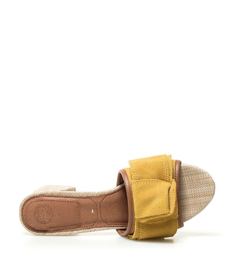 Mostazaaltura Piel 5cm De Sandalias Gioseppo Mirtel Tacn6 nOw0Pk