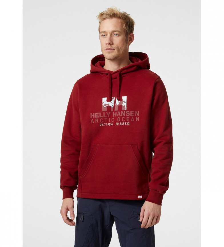 Helly Hansen Arctic Ocean sweatshirt maroon - ESD Store fashion ...