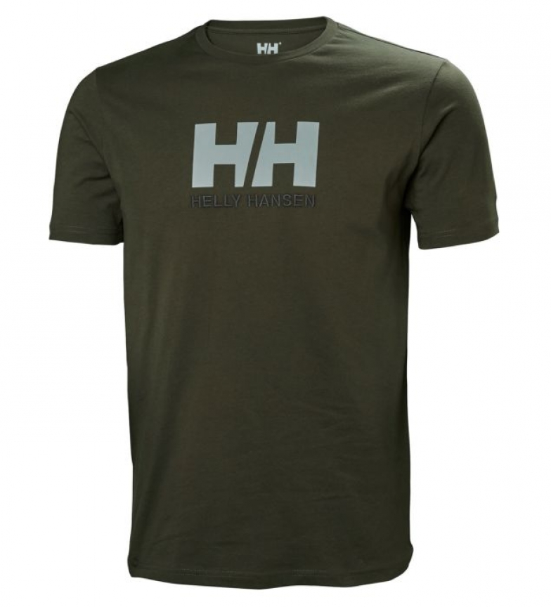 camiseta Hh Kaki Hansen Helly Logo 6gIbY7fyv