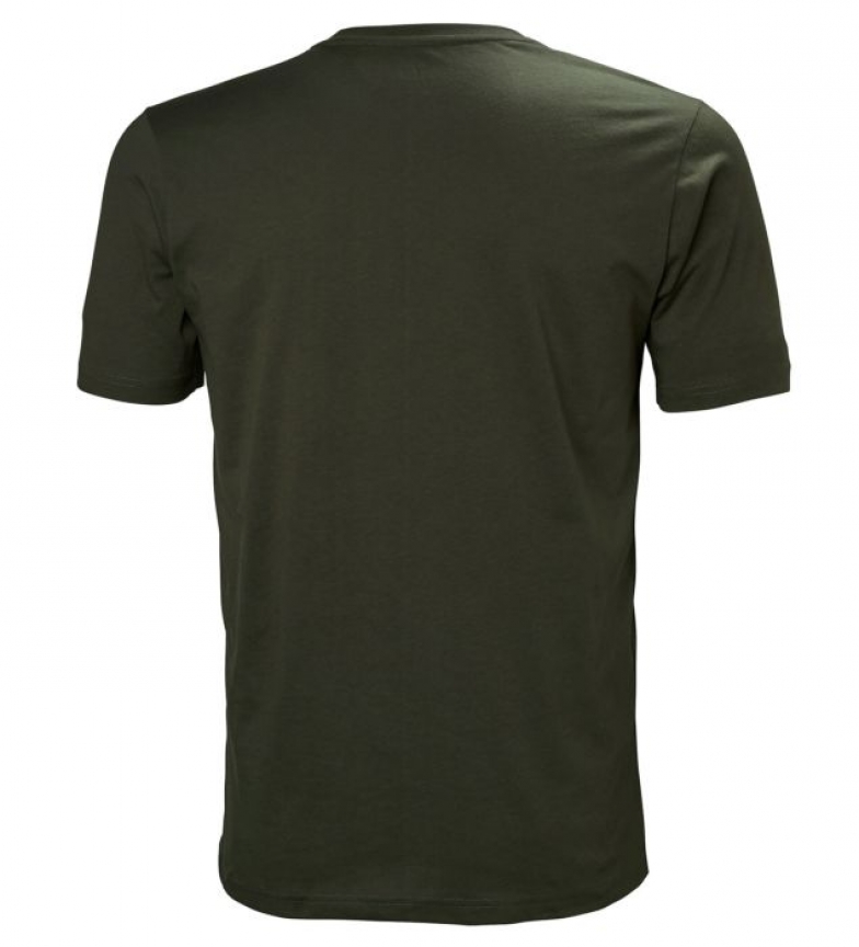 camiseta Hh Kaki Hansen Helly Logo 6gIbY7fyv