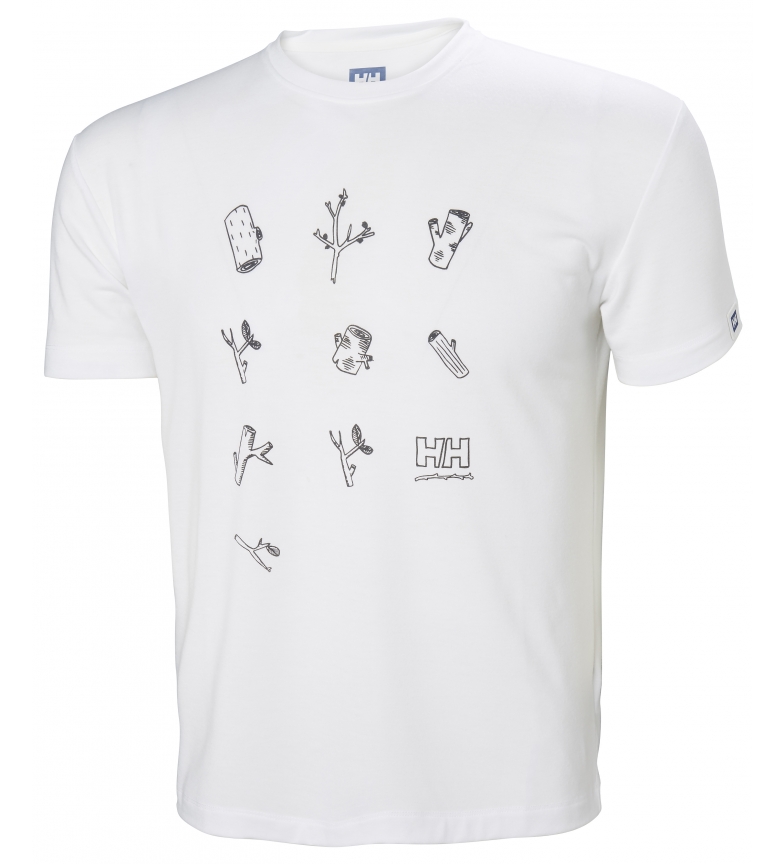 Helly camiseta Hansen Graphic Skog 30 BlancoUpf uZiPOkX