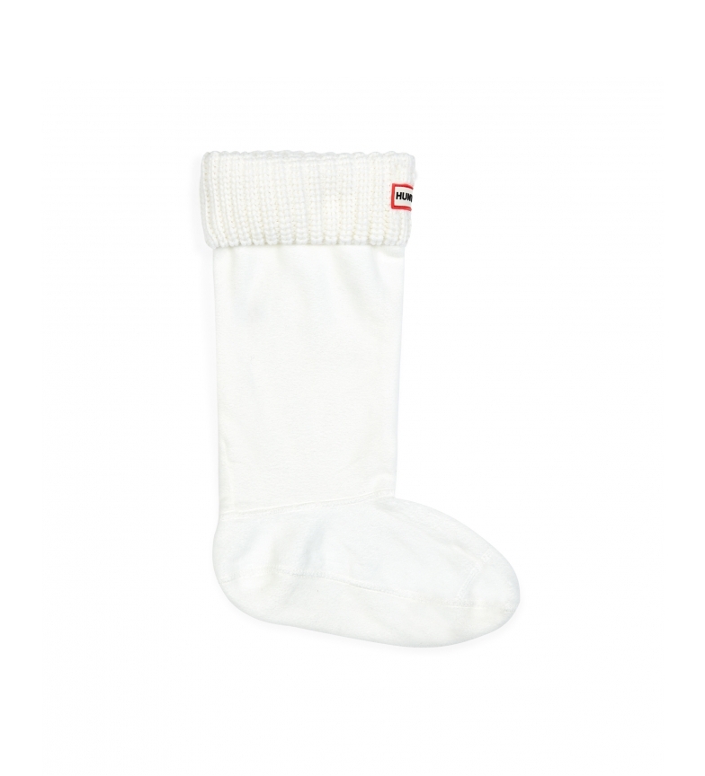 Hunter Socks Half Cardigan white