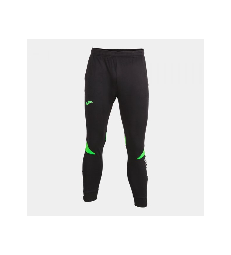 Joma  Pantaloni lunghi da allenamento Championship VI neri, verde fluorescente