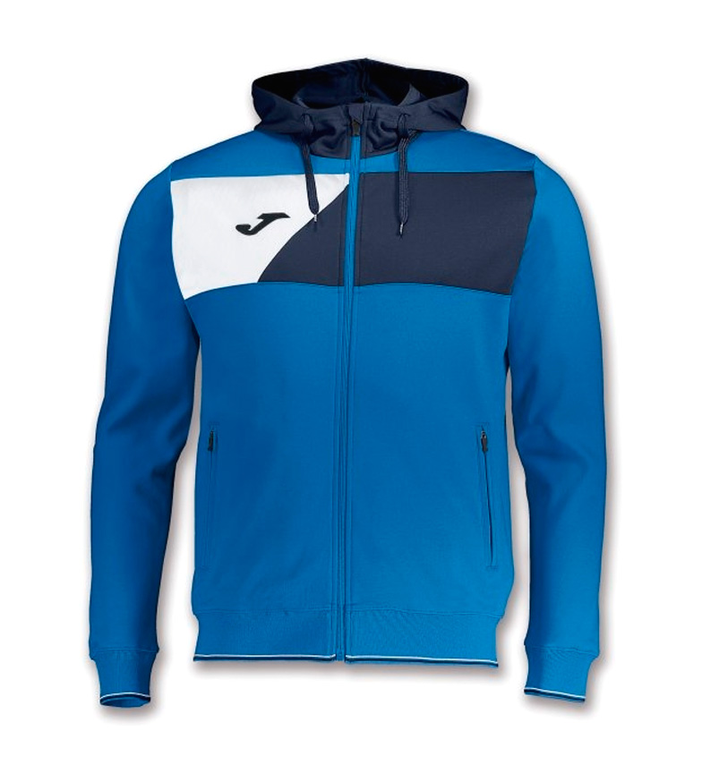 Joma Crew Poly Capucha Azul Ii Chaqueta SMpVUz