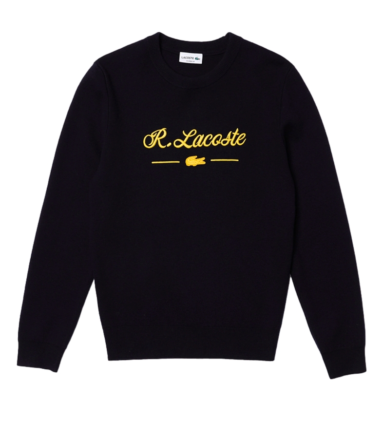 Lacoste AH6782-HDE Sweater black - ESD Store fashion, footwear and ...
