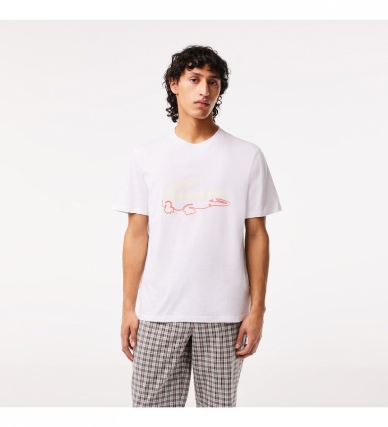 Lacoste Relaxed Fit T-shirt white knit - ESD Store fashion, footwear ...