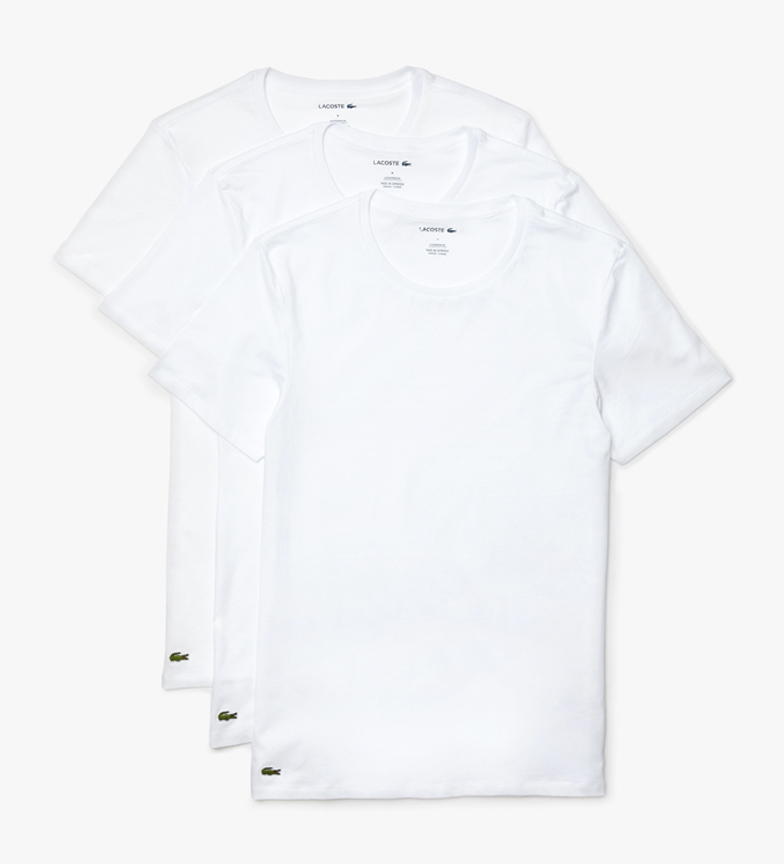 Lacoste Pack de 3 T-shirts TH3321 branco, cinzento, preto 