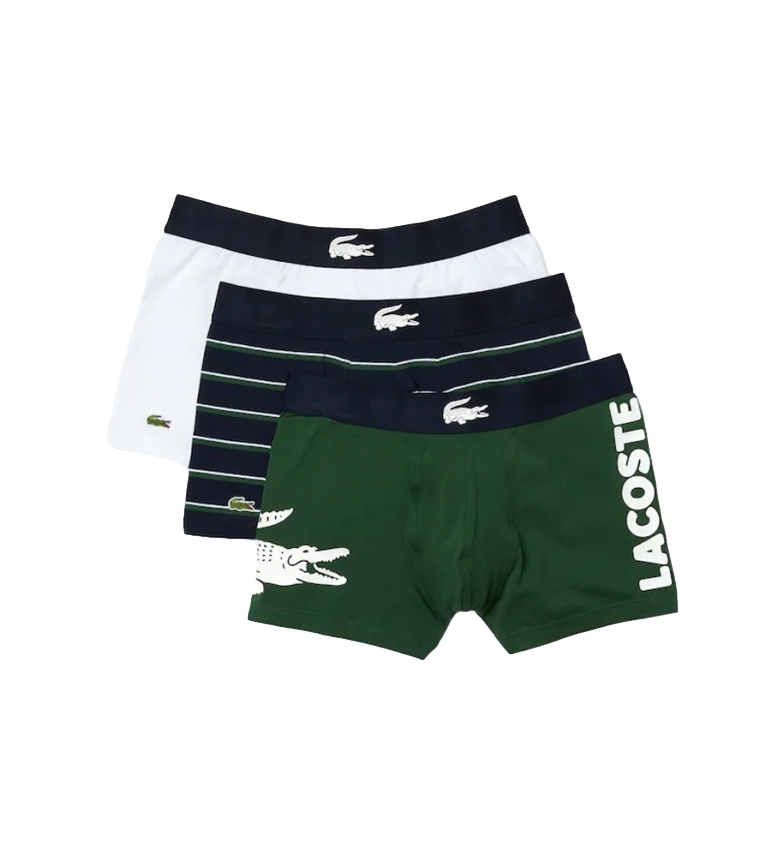 Lacoste Pack of 3 Boxers 5H1803 green, navy, white