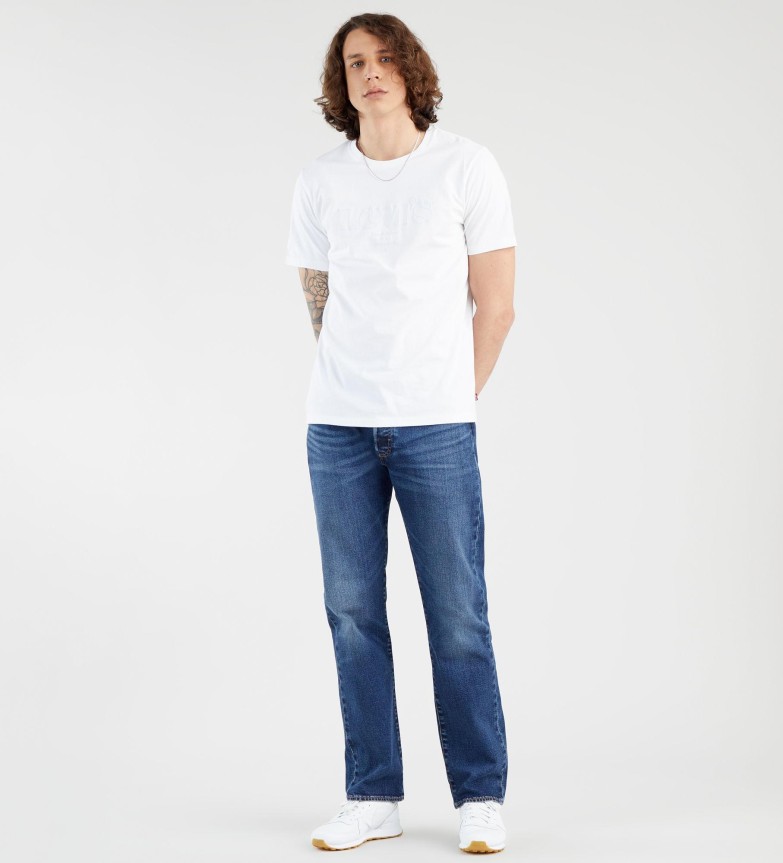 Levi's Jeans 501 Original Selvedge blu indaco - ESD Store moda, calzature e  accessori - migliori marche di scarpe e scarpe firmate