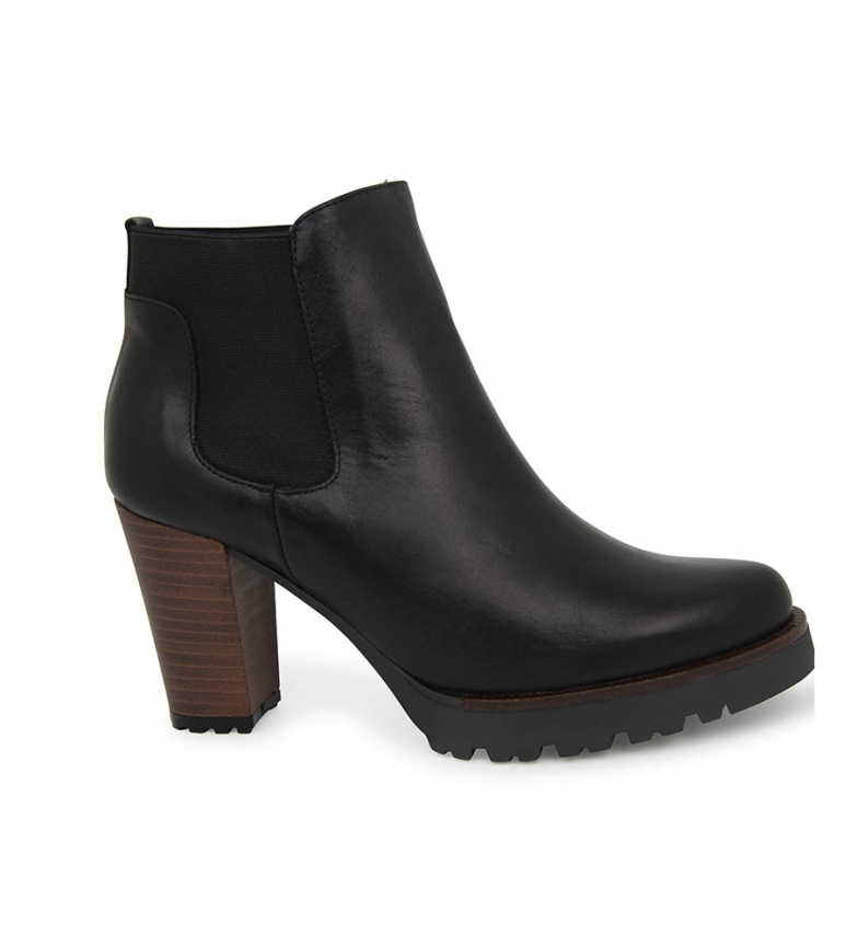 Liberitae Piel En Botines Maya Negro wPTOukXZi