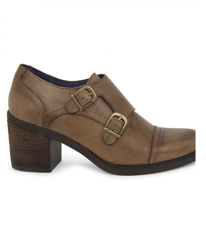 Taupe Liberitae En Abotinado Marion Piel Zapatos IYmgyf7vb6