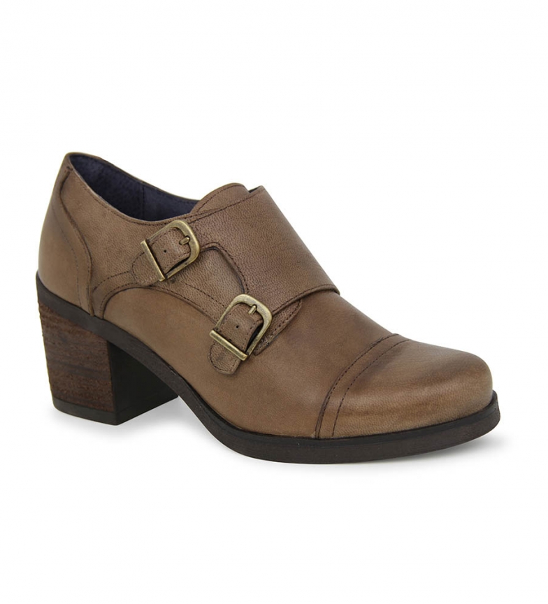 Taupe Liberitae En Abotinado Marion Piel Zapatos IYmgyf7vb6