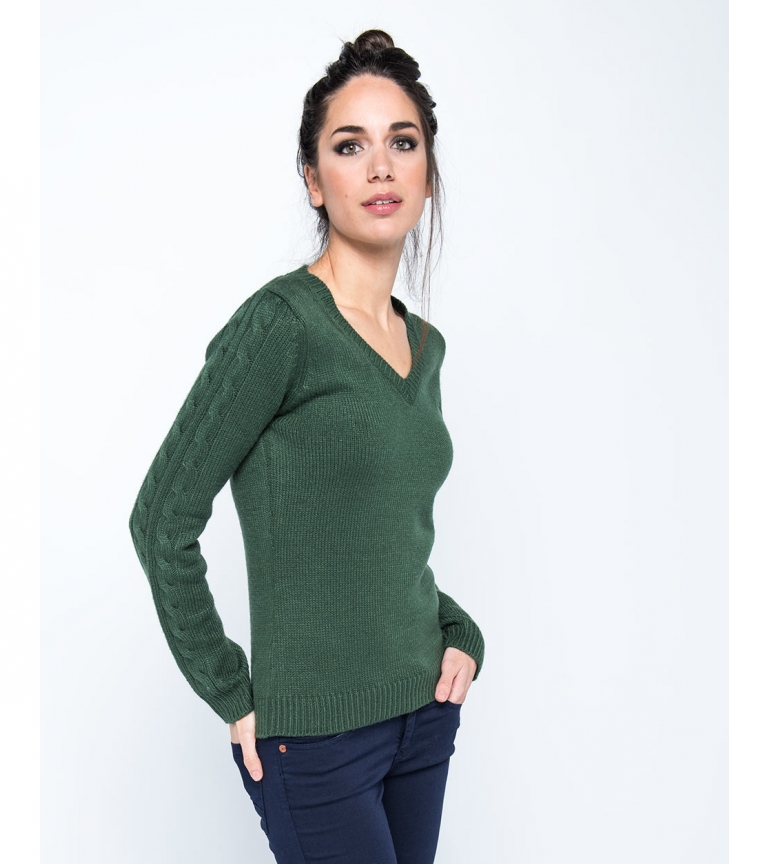 Basic Verde Knity Lois Lois Knity Verde Jersey Basic Lois Jersey WH29EID
