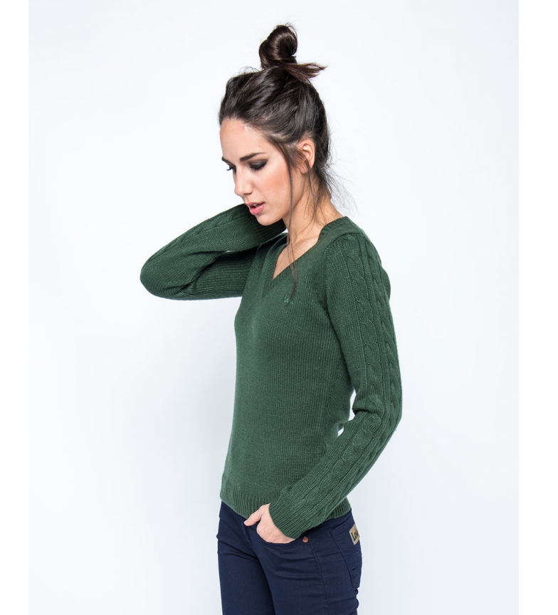 Basic Verde Knity Lois Lois Knity Verde Jersey Basic Lois Jersey WH29EID