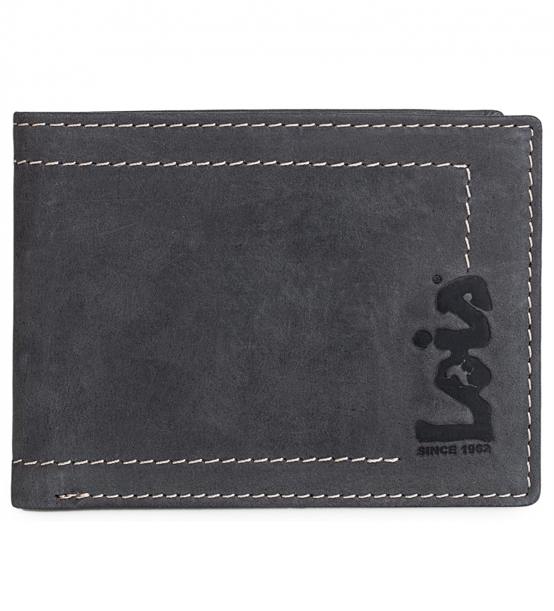 Lois Portefeuille en cuir porte-monnaie 201508 noir -11x8,5 cm