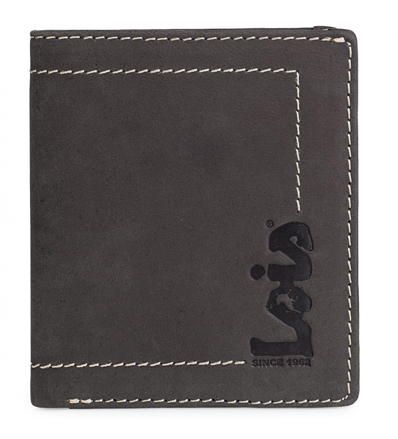 Lois Leather wallet purse 201520 dark brown -9x11 cm
