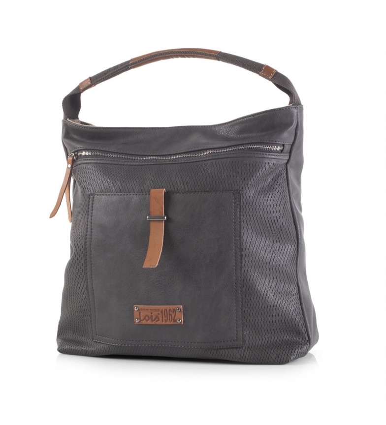 Color LoisBorsa Maine Poli Grigio32x28x10Donna Pelle PXuZiOkT