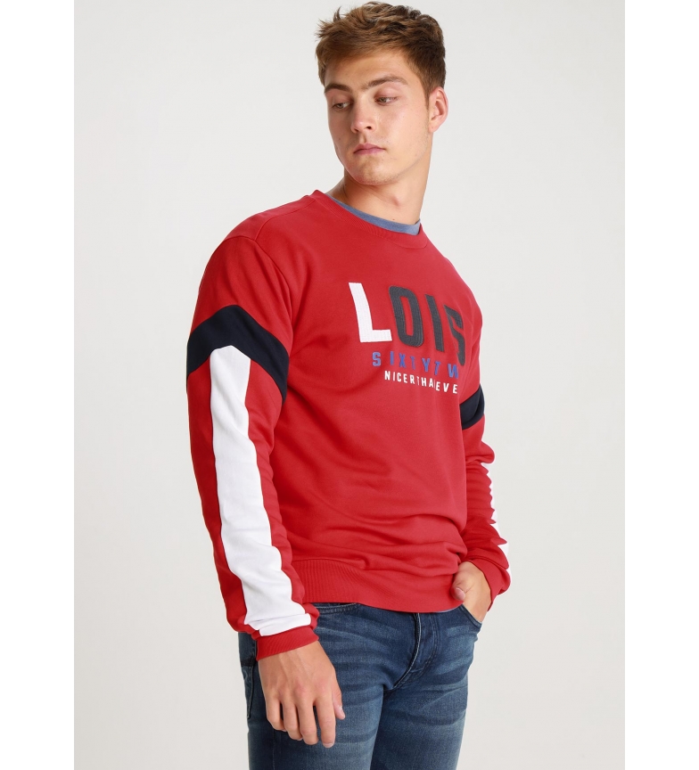 Lois Sweat-shirt Randy-Dolar rouge