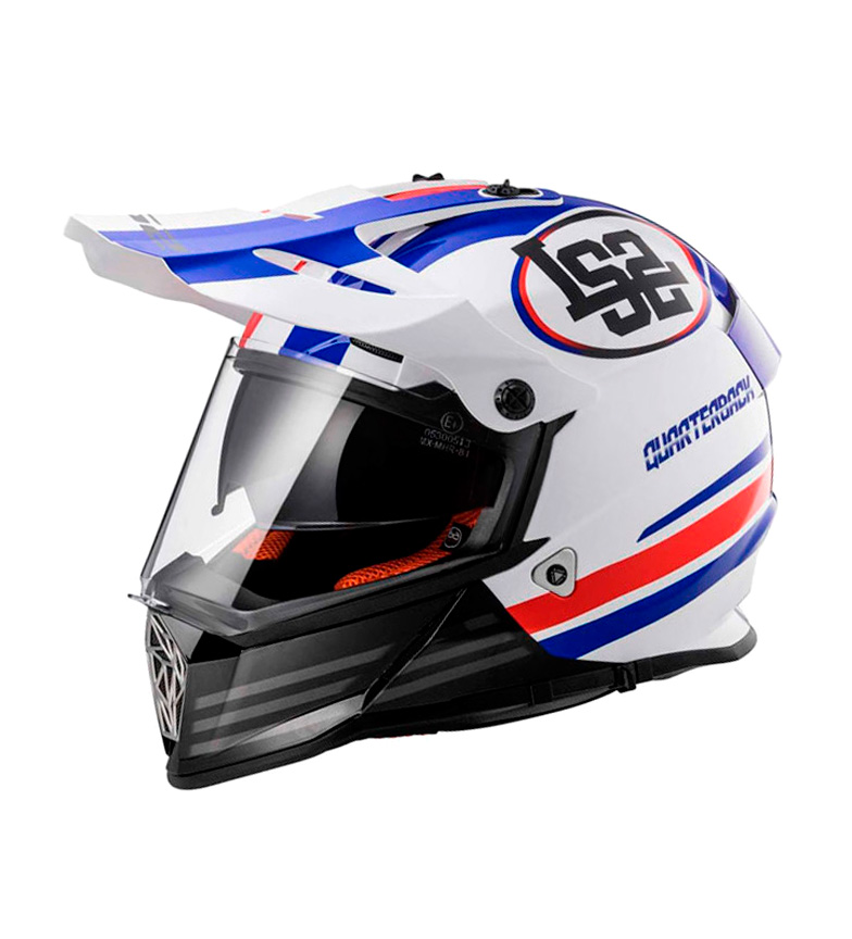 Comprar LS2 Helmets Casco Motocross Pioneer MX436 Quarterback White Red