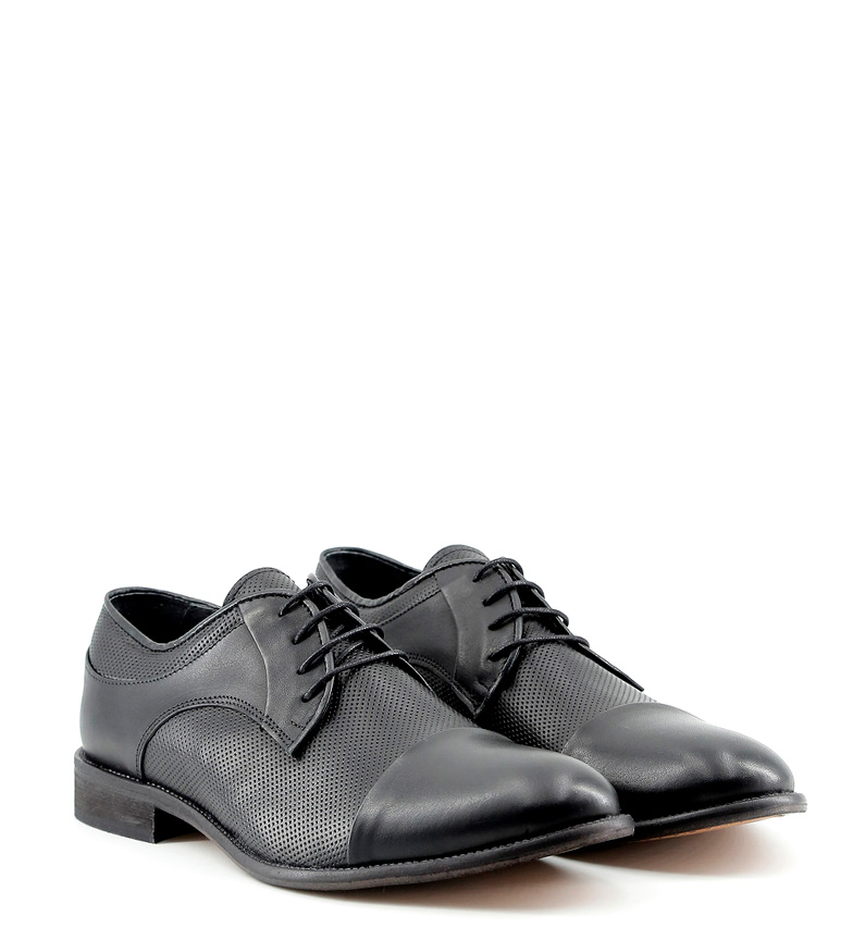 Negro Zapatos Dino Piel Italia Made In De MVpqUSz