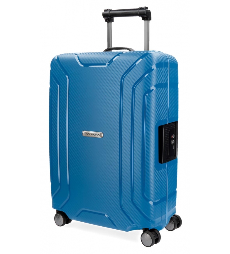 Movom Newport cabine valise Movom bleu 55cm rigide