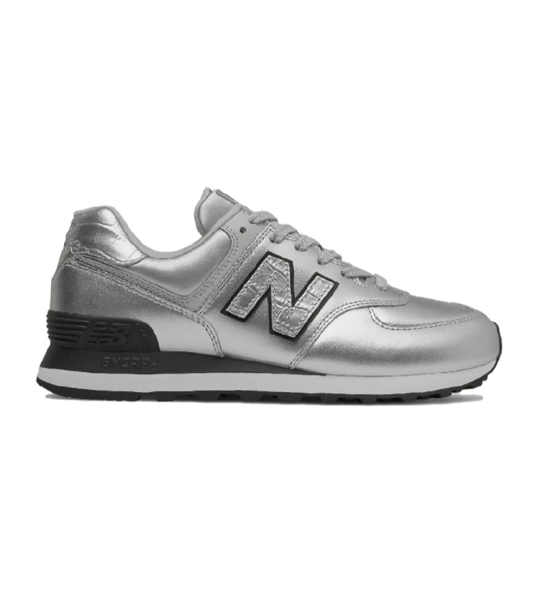 New Balance Zapatillas de piel plata - Tienda Esdemarca calzado, moda y complementos - zapatos de marca y de marca