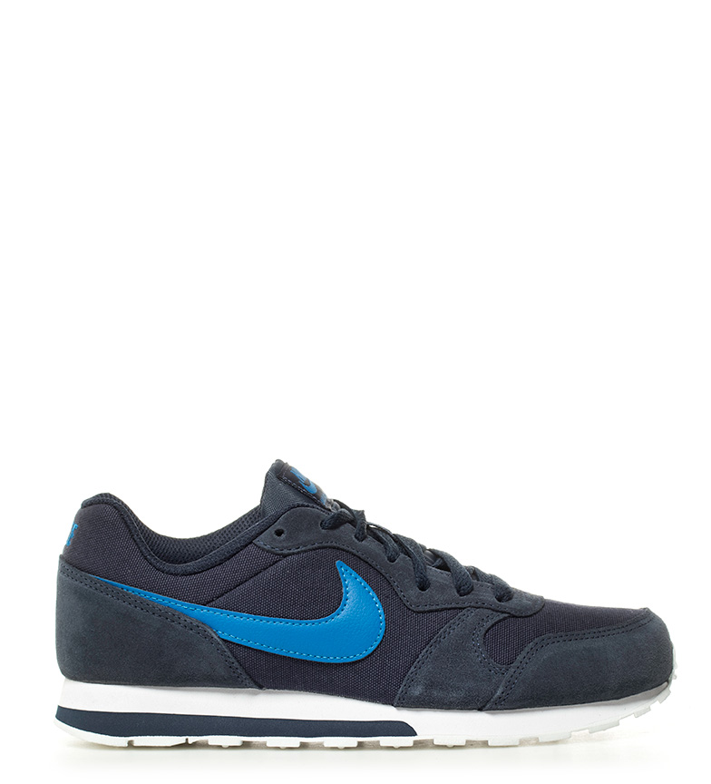Nike Sneakers MD Runner 2 GS in pelle blu Donna Nike Sneakers MD Runner 2 GS in pelle blu Donna