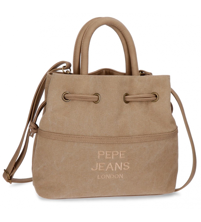 Beige Lana Detalles Bombonera Mujerchica Pepe 23x27x10cm De 8nOxRTq
