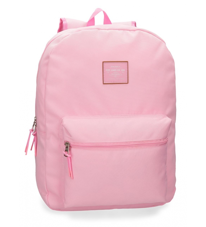 Pepe Jeans Backpack adaptable to trolley Pepe Jeans Cross 44cm Pink -44x32x15cm