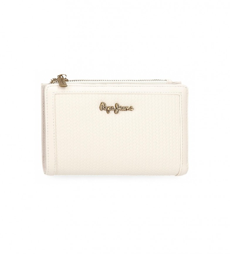 Pepe Jeans Lena Sac à Main 20x11x4cm - Cuir Synthétique Blanc