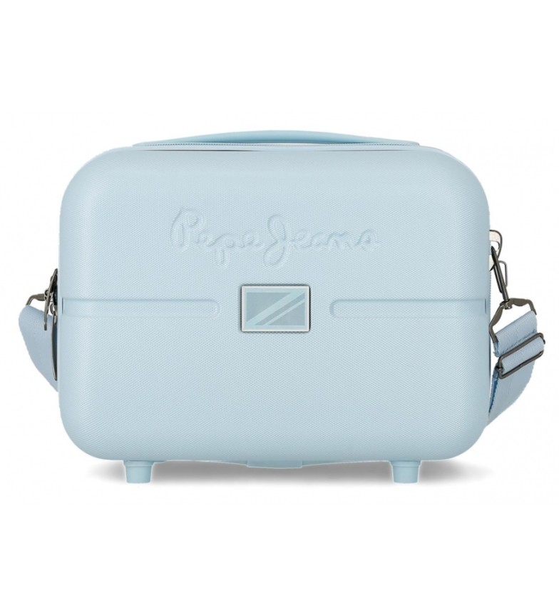 Pepe Jeans Beauty case in ABS adattabile al trolley Accent blu -29x21x15cm-  - ESD Store moda, calzature e accessori - migliori marche di scarpe e  scarpe firmate