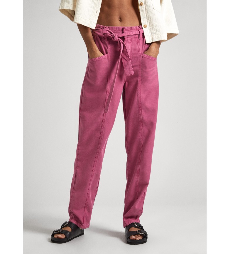 Trend Saldi Moda Pepe Jeans Pantaloni Tabby Rosa - Esdemarca Store moda, calzature e ...