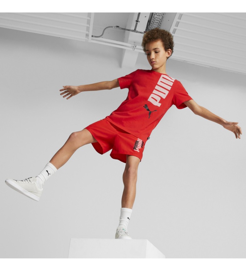Puma Short Essential Logolab red Store - brands - footwear and fashion, best designer ESD accessories shoes and shoes