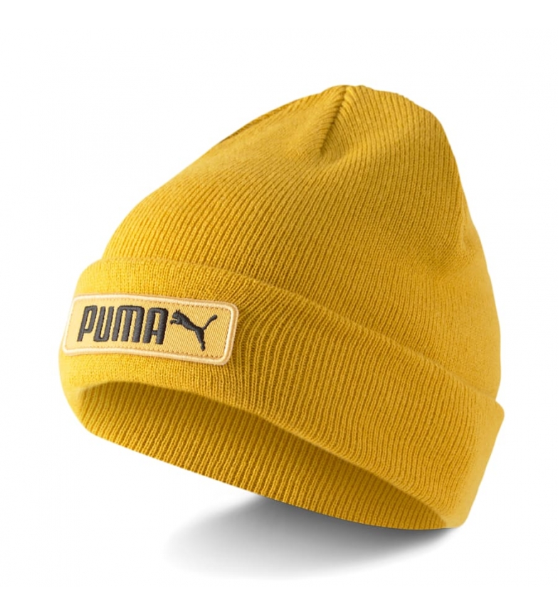 Puma Chapeau à manchettes classique jaune