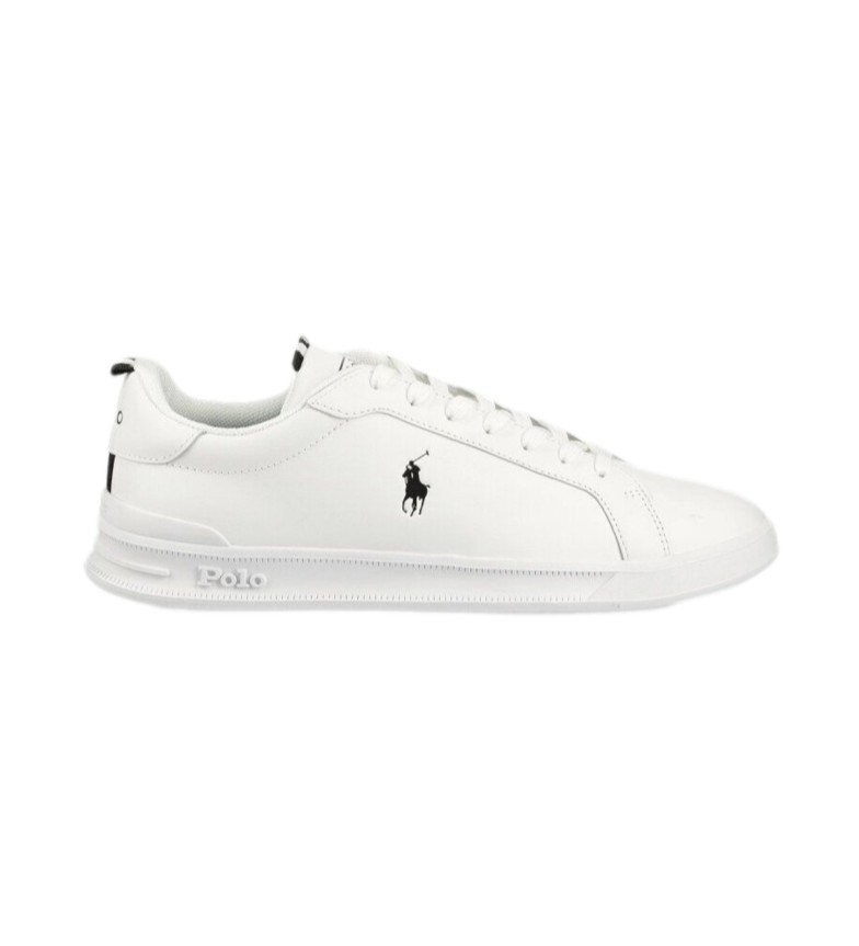 ética Inyección luto Ralph Lauren Zapatillas de piel con logotipo blanco - Tienda Esdemarca  calzado, moda y complementos - zapatos de marca y zapatillas de marca