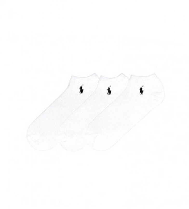 Ralph Lauren Pack de 3 Calcetines Ghost Ped PP blanco