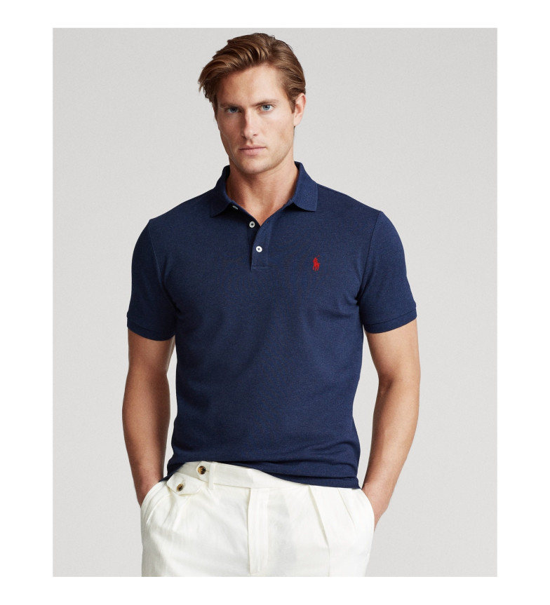 Polo Ralph Lauren Stretch pique polo shirt Slim Fit navy - Esdemarca ...