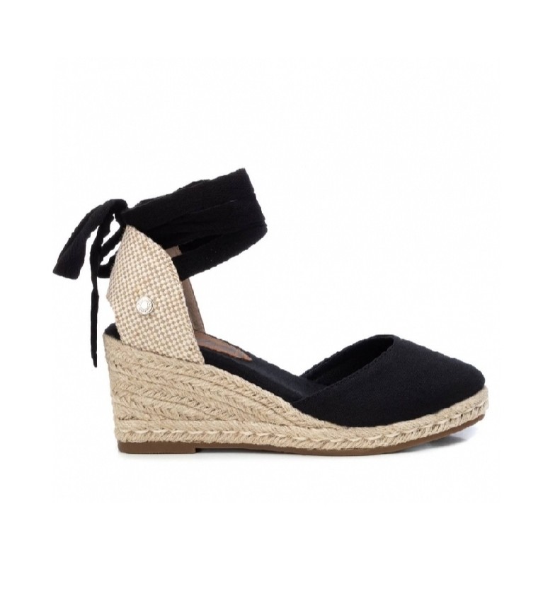 Alpargatas 079808 Negras Con Lazada Al Tobillo Refresh | Querol