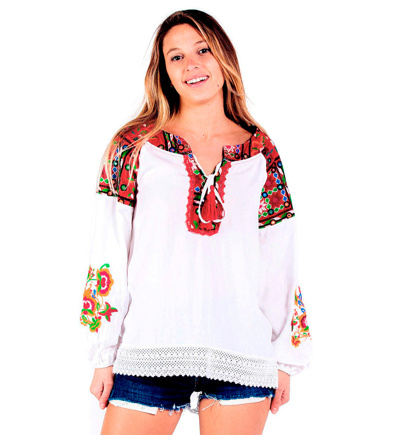 Savage Blanco Culture Blusa Savage Savage Napoles Blusa Napoles Culture Blanco DIHW2E9Y