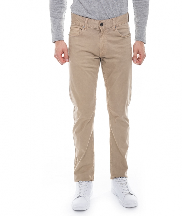 Beige Pantaln Hoong Six Valves Skinny 80OvNymnPw