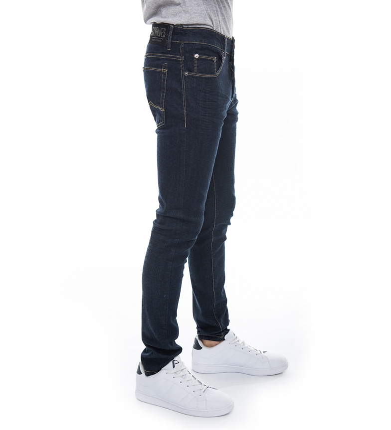 Denim Wim Valves Pantaln Six Negro kX08ZONnwP
