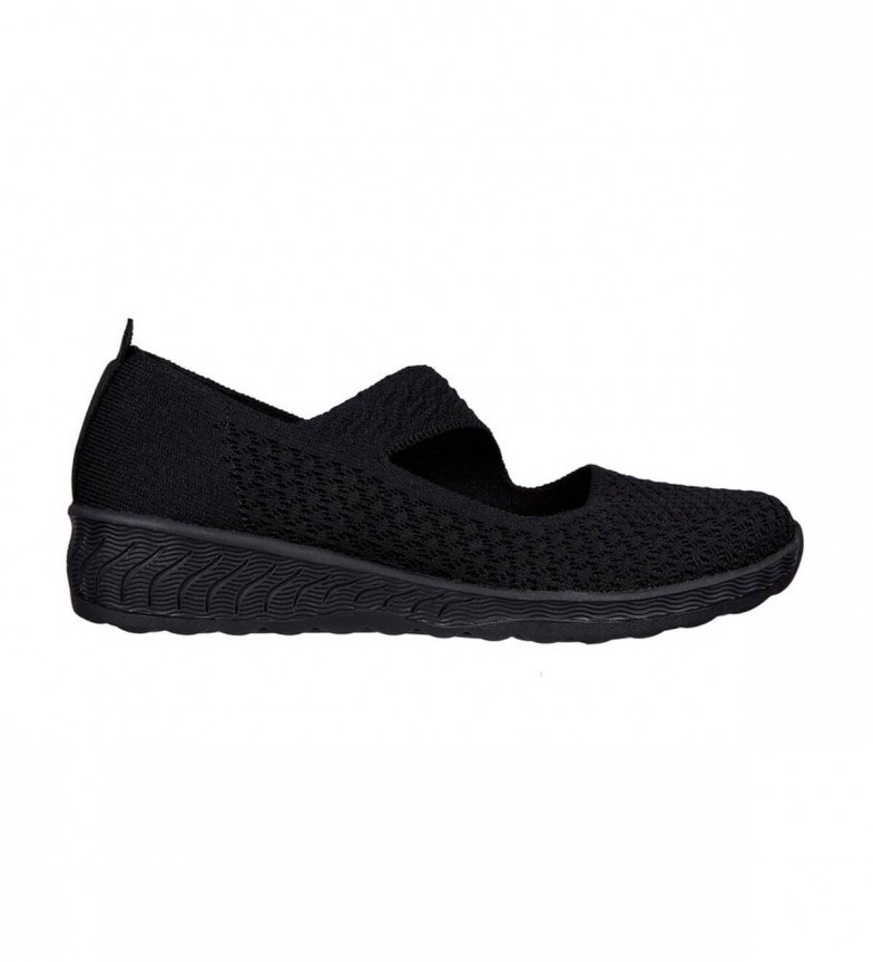 haz Dardos Mucho Skechers Manoletinas Relaxed Fit negro - Tienda Esdemarca calzado, moda y  complementos - zapatos de marca y zapatillas de marca