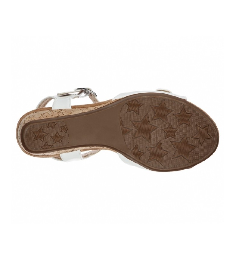 Comprar Skechers Sandalias Cool Step - Valley Shy blanco con Memory Foam  -Altura cuña: 5,7 cm- - tu tienda online de Trekking