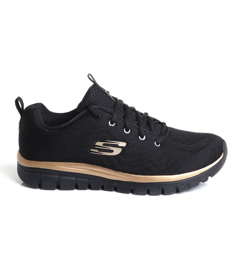 Skechers Sneakers Graceful Get Connected Black - Esdemarca Loja moda,  calçados e acessórios - melhores marcas de calçados e calçados de grife