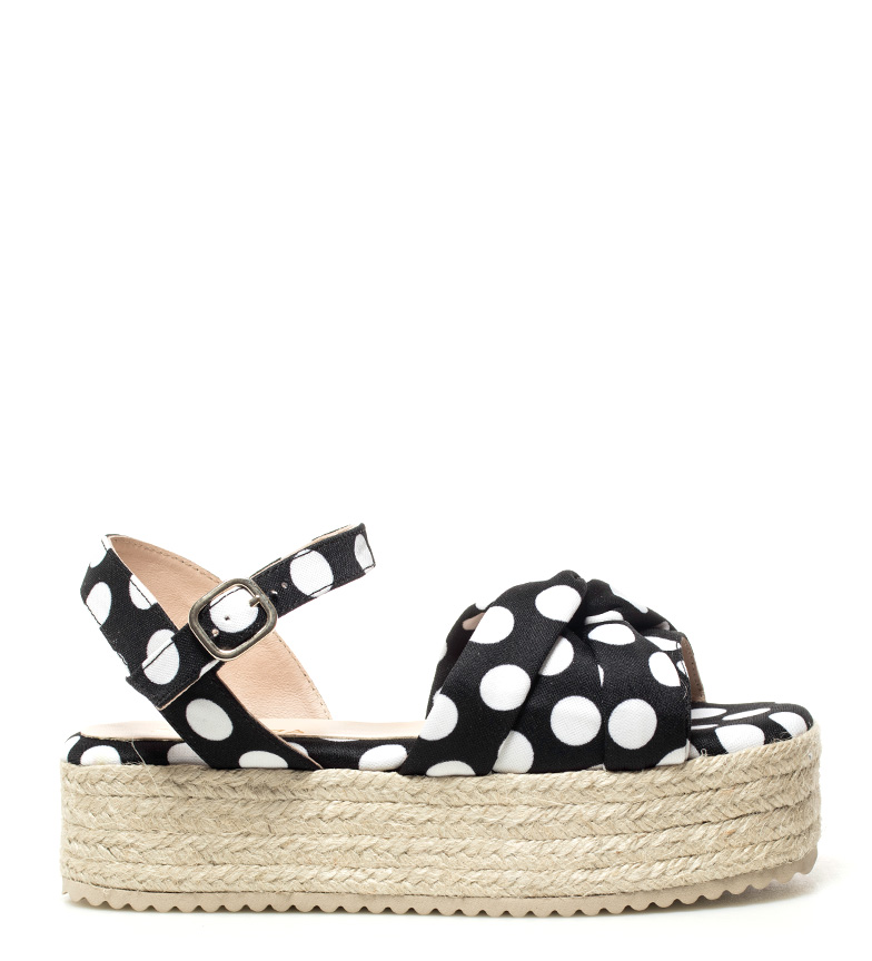 NegroBlancoaltura Plataforma4 Ibiza 5cm Som Sandalias Yenya zSLVGpqUM